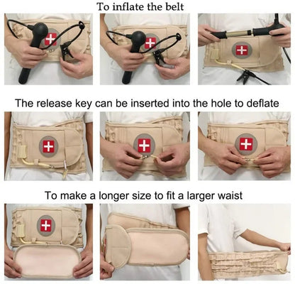 LombaFix™ — Ceinture de Décompression Lombaire à Traction Pneumatique | Anti Mal de Dos & Sciatique