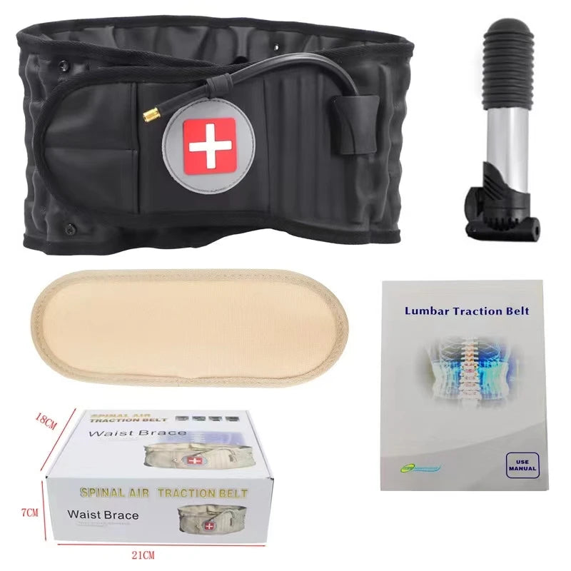 LombaFix™ — Ceinture de Décompression Lombaire à Traction Pneumatique | Anti Mal de Dos & Sciatique